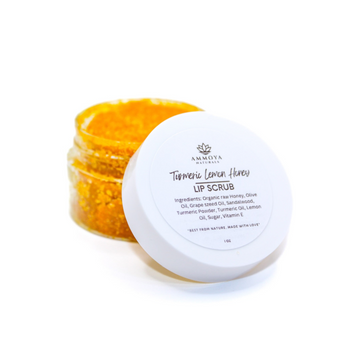 Turmeric Lemon Honey Lip Scrub