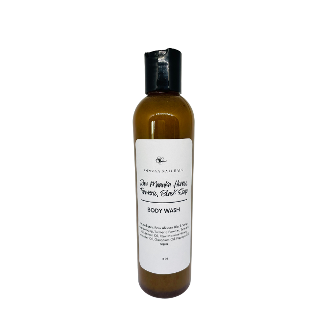 Raw Manuka Honey Turmeric Black Soap Body Wash